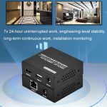 FJGEAR FJ-HKV50 HDMI+USB zu KVM 1080P IP 50M Extender, FJ-HKV50 US Plug, FJ-HKV50 EU Plug – Bild 3