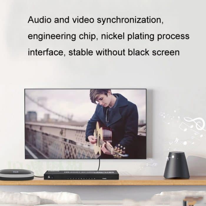 FJGEAR FJ-SM1010 30 Hz HDMI 4K HD Audio- und Video-Splitter, FJ-SM1010 US Plug, FJ-SM1010 EU Plug – Bild 6