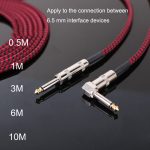 Gitarren-Verbindungsdraht, Folk-Bass-Performance, Rauschunterdrückung, Ellenbogen-Audio-Gitarrendraht, 0.5m(Red Black), 1m(Red Black), 3m(Red Black), 6m(Red Black), 10m(Red Black) – Bild 3