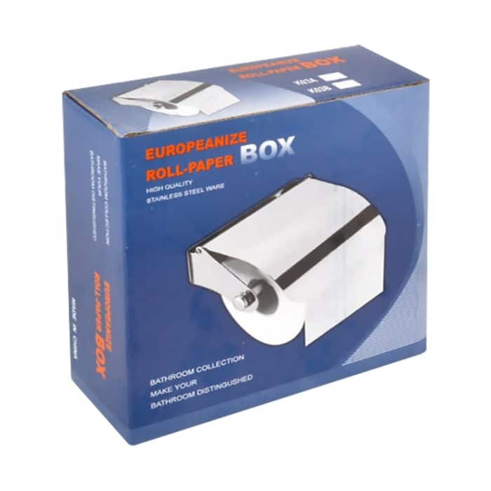 Wand befestigte Gewebe-Halter-Edelstahl-Badezimmer-Rollen Tissue Box Toilettenpapierhalter – Bild 5