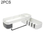 2 PCS Bad Zubehör Dusche Regal Nahtlose Rotierenden Stativ Nahtlos Leuchten Lagerung Rack Küche Stativ