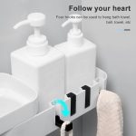 2 PCS Bad Zubehör Dusche Regal Nahtlose Rotierenden Stativ Nahtlos Leuchten Lagerung Rack Küche Stativ – Bild 5