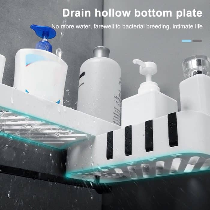 2 PCS Bad Zubehör Dusche Regal Nahtlose Rotierenden Stativ Nahtlos Leuchten Lagerung Rack Küche Stativ – Bild 8