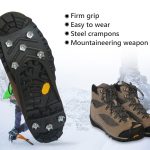 8 Zähne Ice Claw Outdoor rutschfeste Schuhüberzüge für Eis-Schnee-Boden, M（35-40 Yards）, L（41-45 Yards） – Bild 4