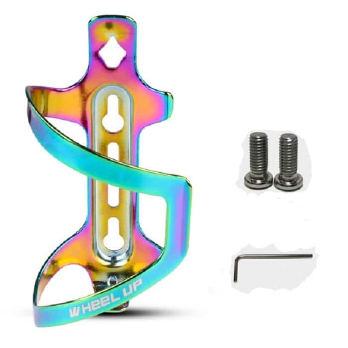 WHEEL UP Bunter Fahrrad-Flaschenhalter, zweifarbige Flaschenhalter-Reitausrüstung aus Aluminiumlegierung – Bild 7