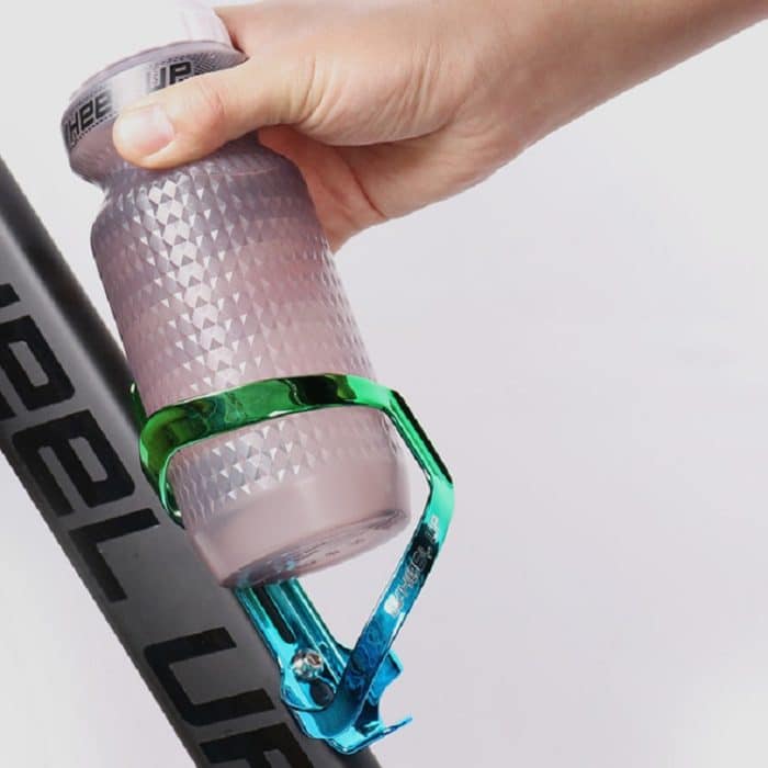 WHEEL UP Bunter Fahrrad-Flaschenhalter, zweifarbige Flaschenhalter-Reitausrüstung aus Aluminiumlegierung – Bild 5