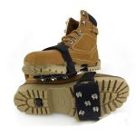 1 Paar rutschfeste Schuhüberzüge aus Silikon mit 5 Zähnen zum Schnüren, für den Außenbereich, für Eis, Schnee, Boden