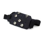 1 Paar rutschfeste Schuhüberzüge aus Silikon mit 5 Zähnen zum Schnüren, für den Außenbereich, für Eis, Schnee, Boden – Bild 3