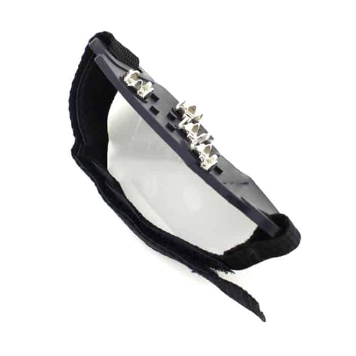 1 Paar rutschfeste Schuhüberzüge aus Silikon mit 5 Zähnen zum Schnüren, für den Außenbereich, für Eis, Schnee, Boden – Bild 6