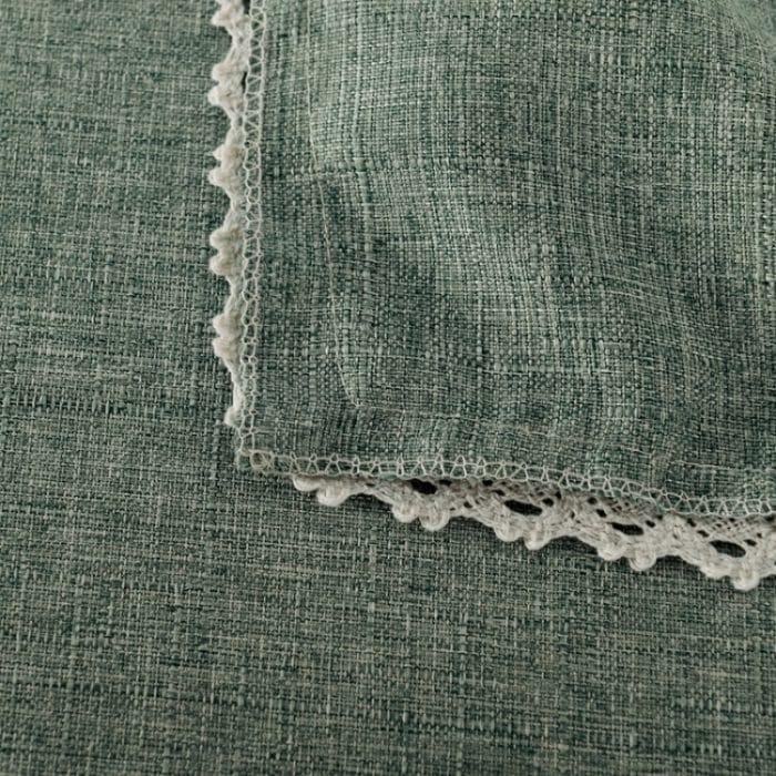 Dekorative Tischdecke aus Leinenimitat, Spitze, Tischdecke für den Esstisch, 90x90cm, 110x160cm, 130x130cm, 130x170cm – Bild 5