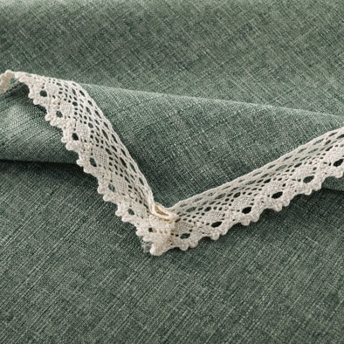 Dekorative Tischdecke aus Leinenimitat, Spitze, Tischdecke für den Esstisch, 90x90cm, 110x160cm, 130x130cm, 130x170cm – Bild 6
