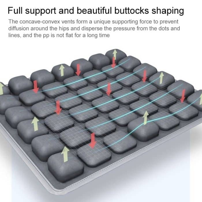 Luftkissen 3D Airbag Atmungsaktives Büro Schönes Gesäßkissen Dekompressionsmassagekissen – Bild 5