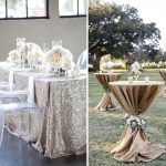 2 Stück runde Tischdekoration, Hotel-Hochzeitsbankett-Dekoration, bestickte Pailletten-Tischdecke, 60cm – Bild 4