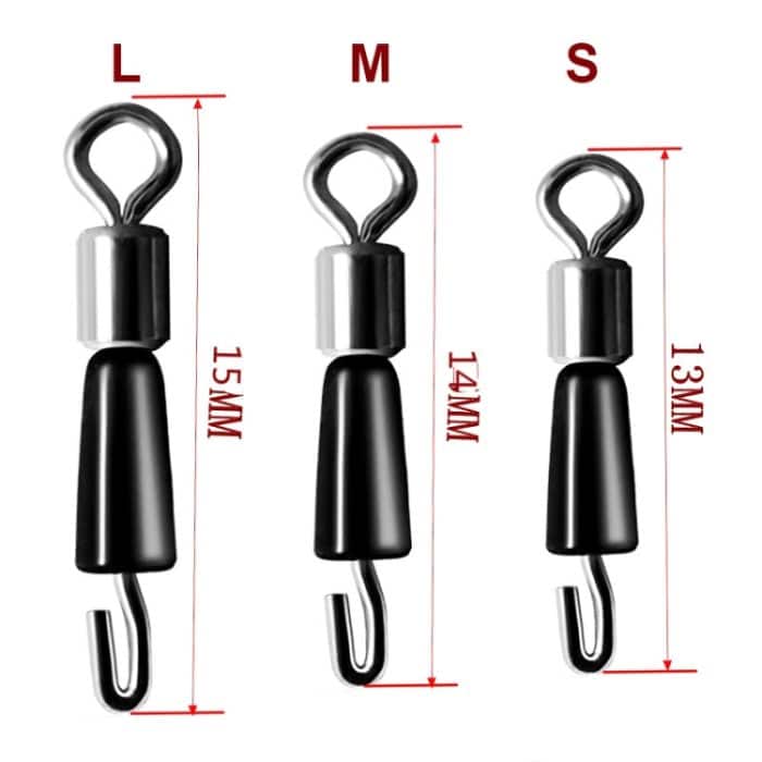 50 Stück Angelausrüstungszubehör, schnelle Strangklemme, 1.3 CM, 1.4 CM, 1.5 CM – Bild 6