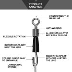 50 Stück Angelausrüstungszubehör, schnelle Strangklemme, 1.3 CM, 1.4 CM, 1.5 CM – Bild 7
