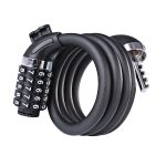 WHEEL UP Fahrradschloss Diebstahlsicheres Mountainbike-Passwortschloss Stahlkabelschloss Fahrrad-Reitzubehör Universal, Password type, Key type