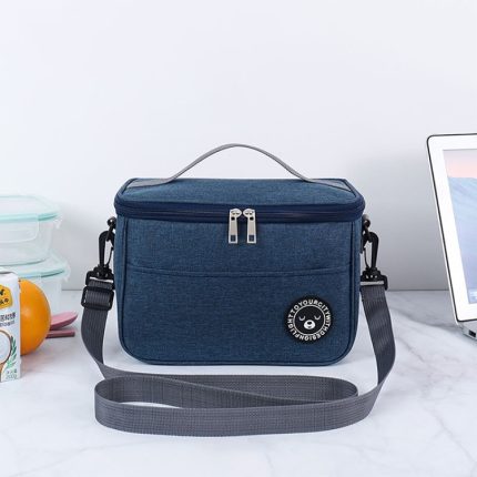 Thermo-Lunchbox-Tasche, langlebig, wasserdicht, Büro-Kühlbox mit Riemen, L