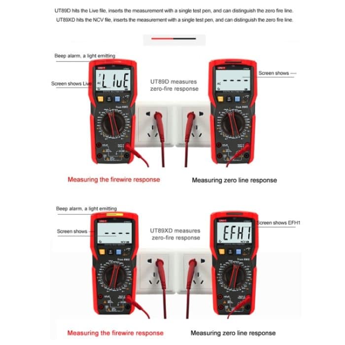 Digitales Hochpräzisions-Multimeter, Digitalanzeige-Multimeter, UNI-T UT89X, UNI-T UT89XD, UNI-T UT89XE – Bild 4