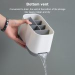 Abnehmbares Regal zur Aufbewahrung von Zahnbürsten und Zahnpasta für Toilettensets – Bild 5