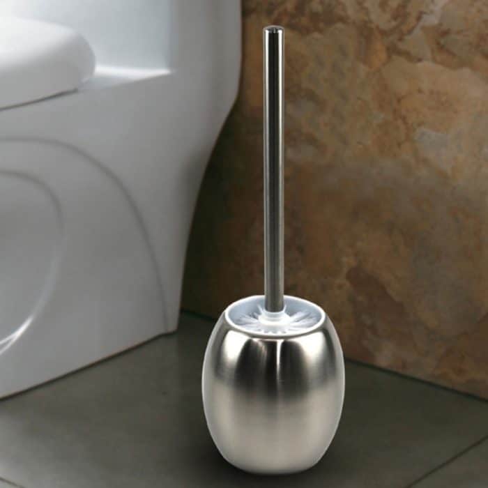 TBD04237356.jpg Badreinigungsbürste Kreative Toilettenbürste aus Edelstahl – Bild 1