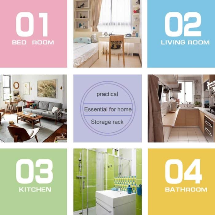 Cartoon-Hunde-Saugwand-Zahnbürsten-Zahnpasta-Regal, Größe: 16 x 14 x 5 cm – Bild 6