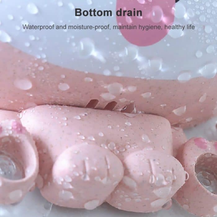 Cartoon-Hunde-Saugwand-Zahnbürsten-Zahnpasta-Regal, Größe: 16 x 14 x 5 cm – Bild 8