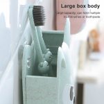 Cartoon-Hunde-Saugwand-Zahnbürsten-Zahnpasta-Regal, Größe: 16 x 14 x 5 cm – Bild 9