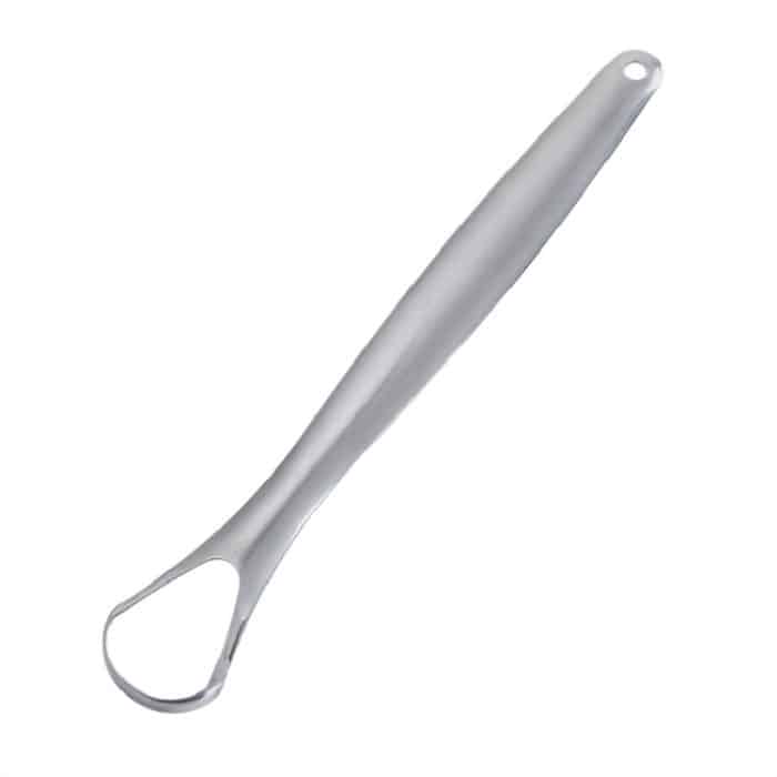 Mundreinigender Zungenschaber aus Edelstahl, 14.6 × 2.4 cm – Bild 4