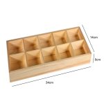 Sukkulente Holz-Aufbewahrungsbox, Landschaftsgarten-Dekoration, 3 Cells, 5 Cells, 6 Cells, 10 Cells – Bild 5