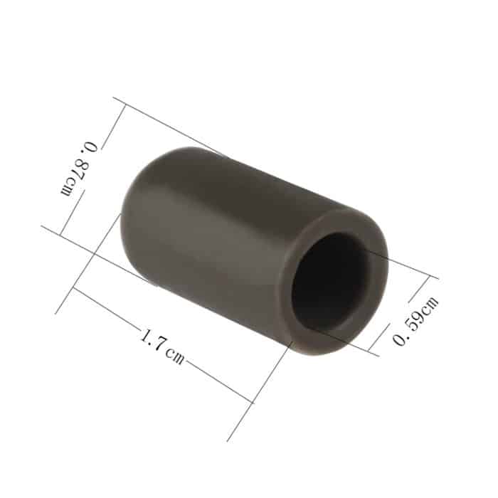 10 Stück graue Silikon-Drumstick-Abdeckung, 1.7×0.59×0.87cm – Bild 4