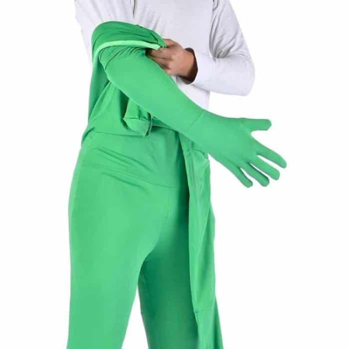 Foto Stretchy Body Green Screen Anzug Video Chroma Key Enger Anzug, 160cm, 170cm, 180cm – Bild 5