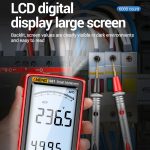 ANENG 681 LCD-Digitalanzeige, intelligenter automatischer Bereich, wiederaufladbares Multimeter, 681 Red, 681 Black – Bild 10