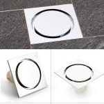 Küche Toilette Kanal Deodorant Anti-Überschwemmung Anti-Geruch Unsichtbarer Bodenablauf, Black Bronze, Brushed Silver, Bronze, Chrome Finish – Bild 3