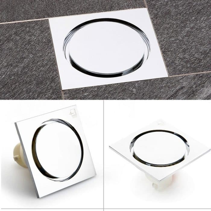 Küche Toilette Kanal Deodorant Anti-Überschwemmung Anti-Geruch Unsichtbarer Bodenablauf, Black Bronze, Brushed Silver, Bronze, Chrome Finish – Bild 3