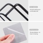 Schmiedeeisernes Badezimmerregal zur Wandmontage, Free Punch-Toilettenregal, Square (Black), Square (White) – Bild 4