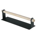 Nicht perforierter Küchenpapierhalter, Lappenrollenpapier-Aufbewahrungsregal, Toiletten- und Badezimmer-Handtuchhalter, Black, White – Bild 2