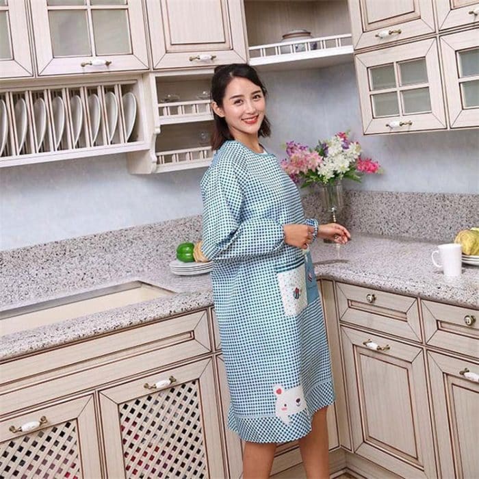 Cartoon Canvas Kochschürze Catering Uniform Arbeitskleidung Anti-Schmutz-Overall – Bild 7