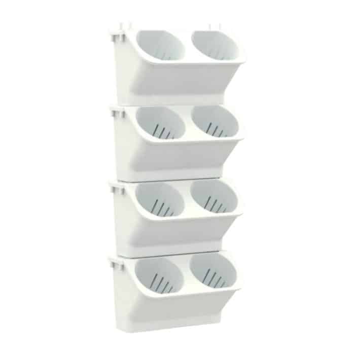 TBD0424337901A.jpg Innendekoration, Pflanzenwand, Blumentopf, Wohnzimmer, Balkon, vertikaler grüner Pflanzkasten, Stereo-Kombination, Wand-Hängetopf, Größe: 24 x 14 x 57 cm, 24x14x57cm(White), 24x14x57cm(Light Green), 24x14x57cm(Dark Green) – Bild 1