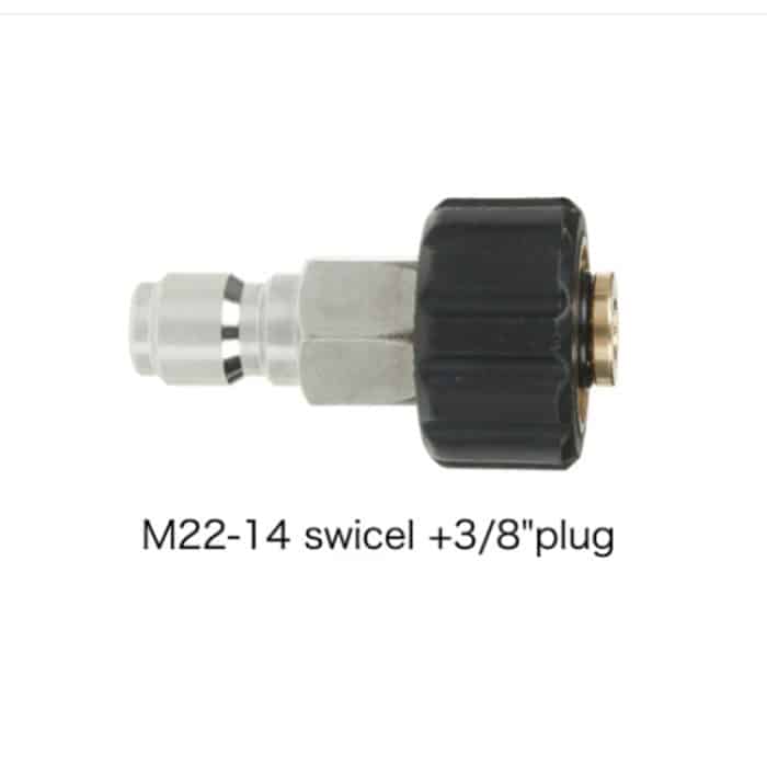 Hochdruckreiniger-Zubehör, Schnellanschluss, Schnellanschluss für Autowaschwasserschlauch, 14-3/8 Male + 14-3/8 Female, 14-3/8 Male + 15-3/8 Female, 15-3/8 Male + 15-3/8 Female, 15-3/8 Male + 14-3/8 Female – Bild 4