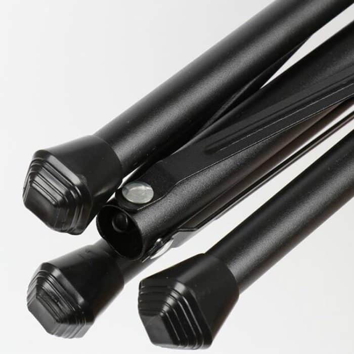 Tragbarer, zusammenklappbarer, angehobener und verdickter Klavierständer Guzheng Gitarren-Heimnotenständer, Black, Black Yellow – Bild 6