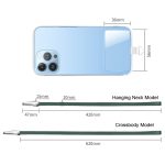 Power Vehicle Handy-Anti-Verlust-Lanyard mit Patch, Stil:, Hanging Neck Model, Crossbody Model – Bild 3