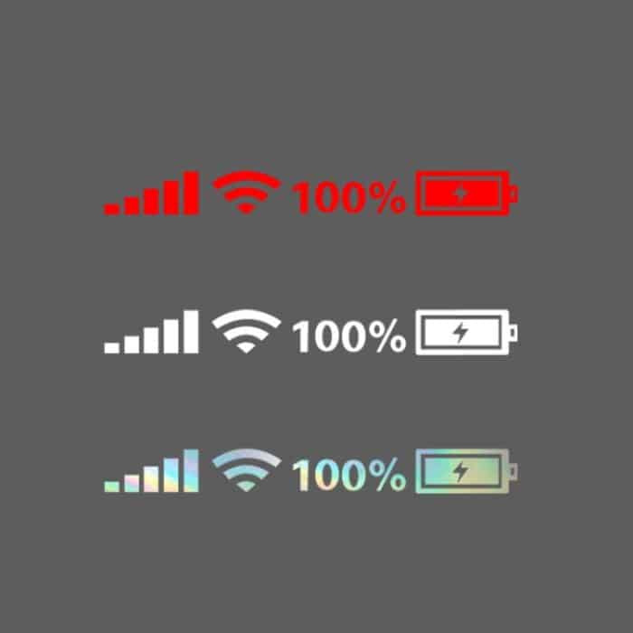 10 Stück Auto-Windschutzscheiben-Aufkleber, Signal, WiFi, Power, Vinyl-Aufkleber, Autoaufkleber, L, M, S – Bild 2