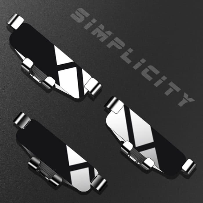 650 Fahrzeugmontierte Mobiltelefon-Schwerkrafthalterung, Luftauslass-Navigationshalterung, Silver, Black, Paste Silver, Paste Black – Bild 2