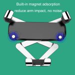 650 Fahrzeugmontierte Mobiltelefon-Schwerkrafthalterung, Luftauslass-Navigationshalterung, Silver, Black, Paste Silver, Paste Black – Bild 6