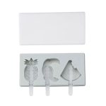 Silikon-Cartoon-selbstgemachte handgemachte DIY-Eiscreme-Eis am Stiel-Form mit Deckel, Farbe zufällige Lieferung, Fruit Woodpecker, Ice Cream, Snowman Hippo Bunny – Bild 2