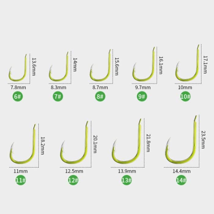 2 Sätze Doppelhaken ISEAMA Explosive Hook Bighead Carp Feeder für Handrute und Wurfrute, 6, 7, 8, 9, 10 – Bild 7