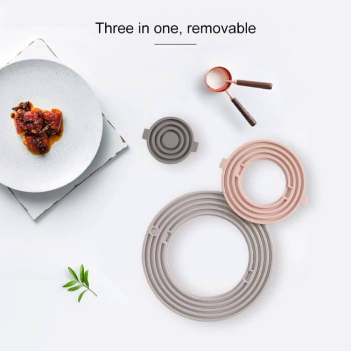 3-in-1 rundes Silikon-Wärmeisolationspad, hochtemperaturbeständig, multifunktionales Geschirr-Pad, Kombinations-Topf-Pad-Untersetzer, F1, F2, F3, F4, F5, F6, L1, L2, L3, L4, L5, L6 – Bild 7