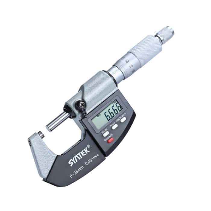 TBD0425345401.jpg Digitalanzeige Außendurchmesser Mikrometer 0,001 mm Hochpräzises elektronisches Spiralmikrometer Dickenmessgerät, 0-25mm, 25-50mm, 50-75mm, 75-100mm – Bild 1