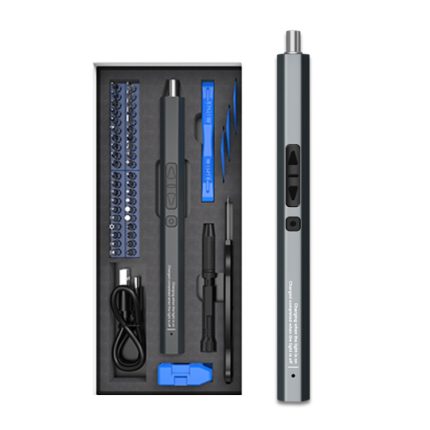 51-in-1 wiederaufladbares Mini-Elektroschrauber-Set mit 3LED-Beleuchtung, 51 In 1 Blue, 51 In 1 Red, 51 In 1 Gray