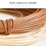 Runder Snackkorb aus Rattan, gewebt, für Zuhause, Obst und Gemüse, Aufbewahrungskorb, Küchenabflusskorb, 20 x 16 cm, 25 x 18 cm – Bild 3